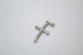 Rhodium Gold Filled Jesus Cross