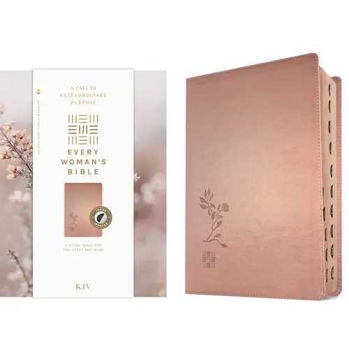 KJV Every Woman's Bible, Filament Enabled (Leatherlike, Rose Gold, Indexed, Red Letter)