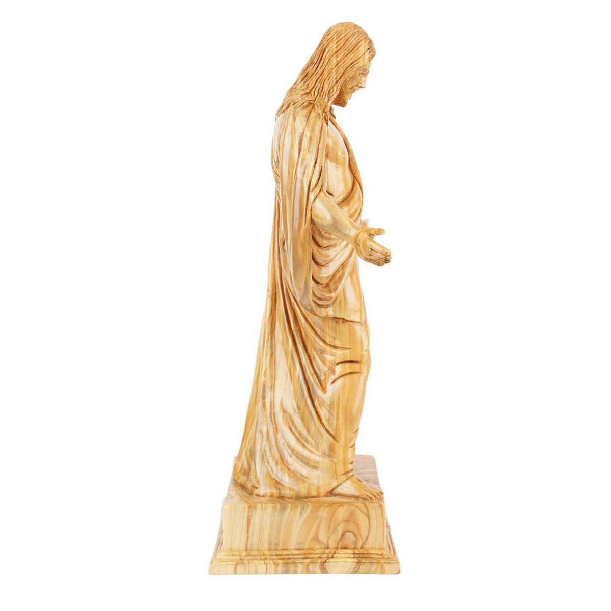 Hand-carved Jesus statue made of olive wood – Exclusive Christ figure from Bethlehem (39 cm)