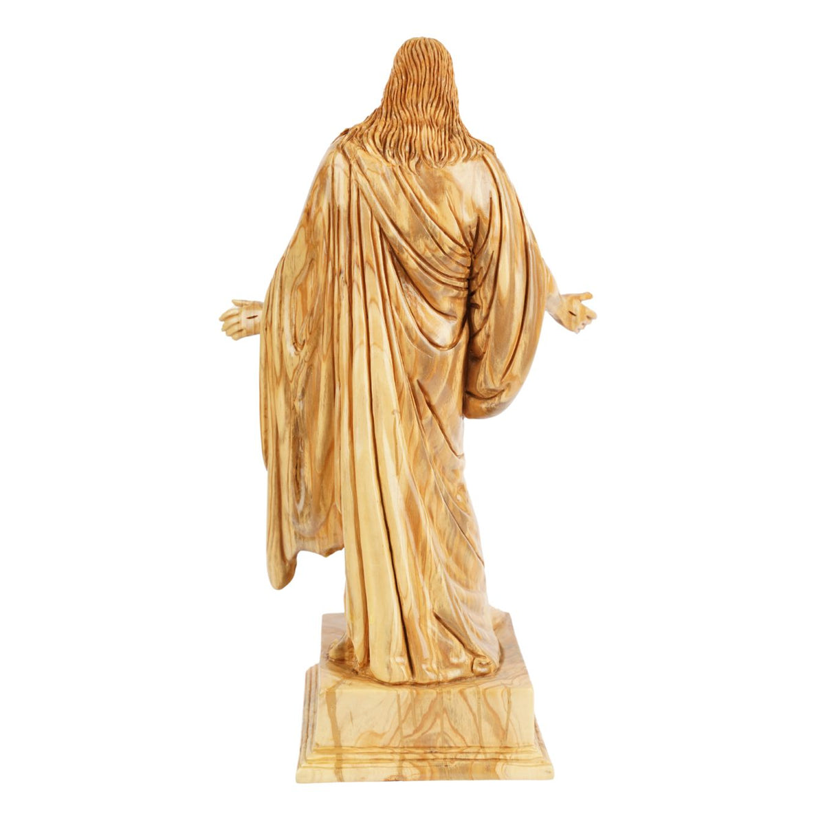 Hand-carved Jesus statue made of olive wood – Exclusive Christ figure from Bethlehem (39 cm)