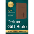 KJV Holy Bible: Deluxe Gift Bible - Brown Cross: King James Version Bible