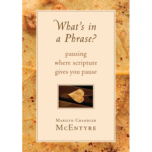 What's in a Phrase?: Pausing Where Scripture Gives You Pause
