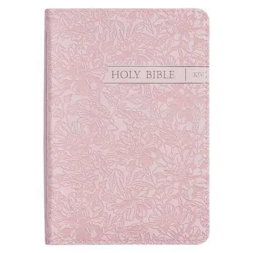 KJV Bible Pocket Faux Leather, Pink