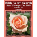 Bible Word Search Read Through The Bible Volume 40: Ephesians Extra Large Print