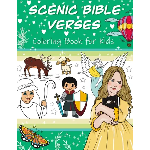 Scenic Bible Verses Coloring Book for Kids