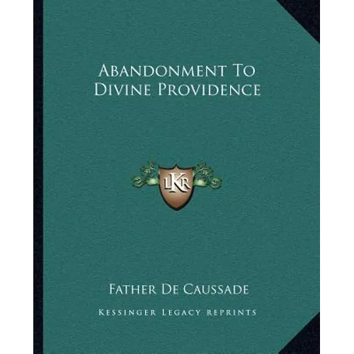 Abandonment To Divine Providence