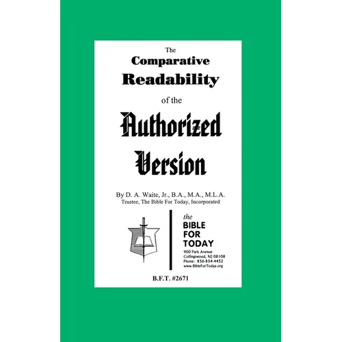 The Comparative Readability of the Authorized Version