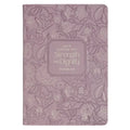 Christian Art Gifts Classic Journal Strength and Dignity Prov. 31:25 Bible Verse, Inspirational Scripture Notebook, Ribbon Marker, Mauve Vegan Leather
